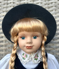 Elegant Vintage Porcelain Doll