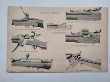 Antique Print Dated 1877 Small Arms Westley Richards Breech Loader Snider