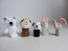 IKEA Animal Finger Puppets, Polar Bear, Monkey, Panda, Rabbit, Elephant