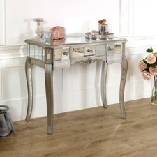 Silver Mirrored Console