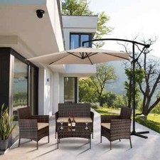 Latischa 4 Piece Rattan Sofa