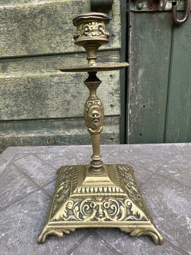 Victorian brass candlestick - brass,