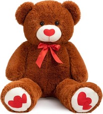 Giant teddy bear 91cm with - with, red