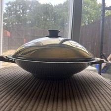 Cameo Royale Delux Wok and Cover 36cm, 24ct Gold Plated, 