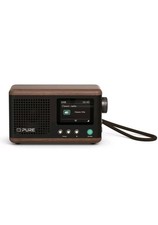 Pure Classic Mini Dab+ FM Portable Bluetooth Digital Radio - Coffee Black Walnut