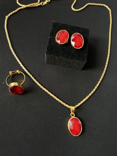 Gold plated egyptian pendant - plated,