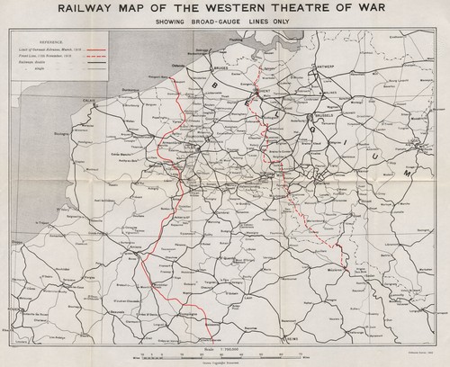 Ww1 western front - front., railway