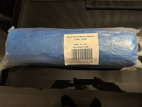 Disposable apron polythene - disposable,