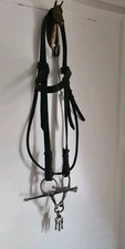 "DUBLIN" ~ FULL CHEEK SNAFFLE BREAKING HORSE BIT WITH KEYS ~ HEADSTALL ~ F