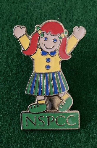 Vintage nspcc charity - charity, pin