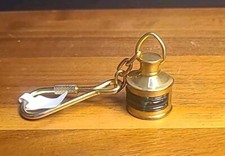 Port Side Lamp Brass key ring