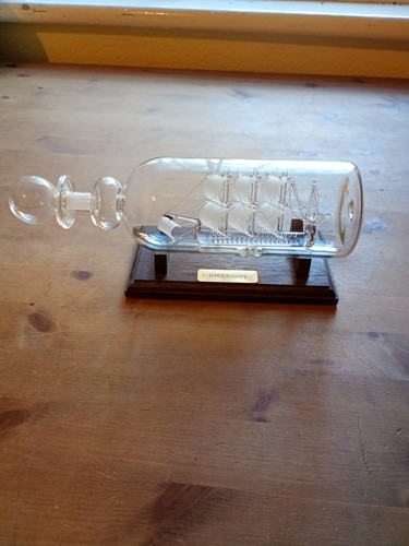 Blown glass ship - blown,
