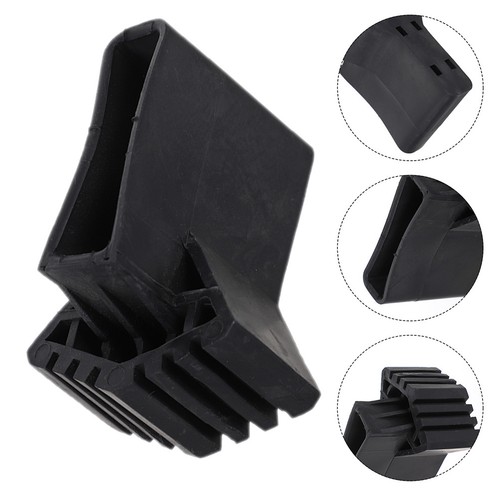 Black plastic ladder feet - plastic,