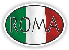 Roma City Code Oval Flag