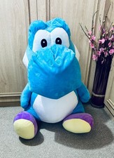 RARE 35" Blue Yoshi Giant Official Nintendo Super Mario Jumbo Plush Soft Toy