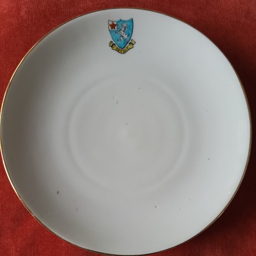 Crested china tea - crested, plate