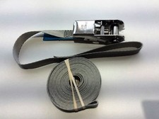 316 Stainless Steel Ratchet Strap Grey LOOPS 6m Boat Sailing Dinghy Rib Trailer