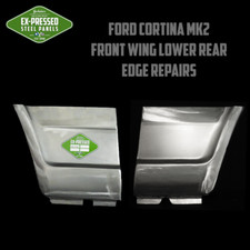 Ford Cortina MK2 Front Wing Lower Rear Edge Repairs - R or L side - see options
