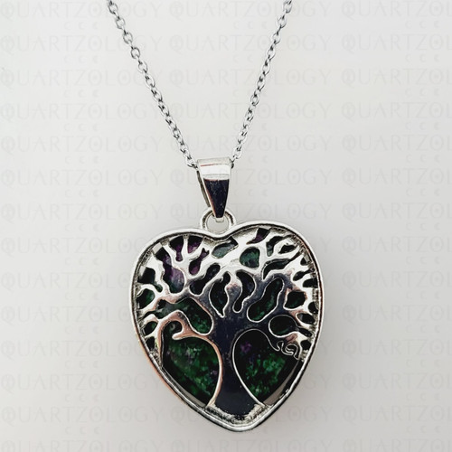 Quartz crystal necklace tree - crystal,