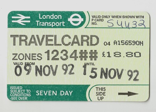 London transport travelcard - transport,