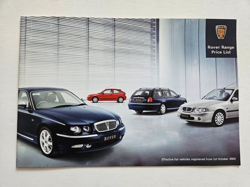 Rover price list - 45,