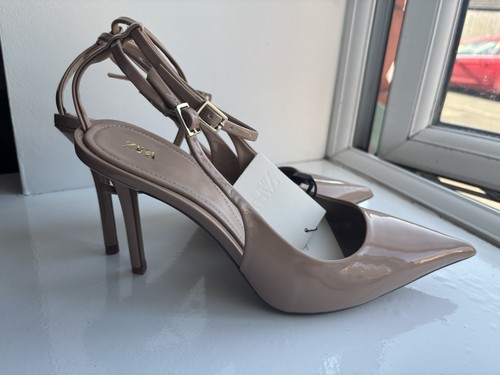 Zara patent effect slingback - zara,