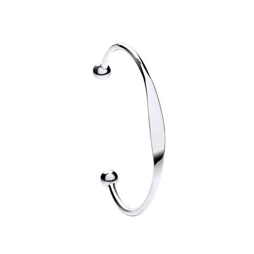 Torque bangle sterling silver - torque,