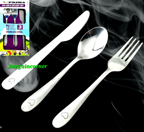 Kids cutlery set stainless - cutlery,