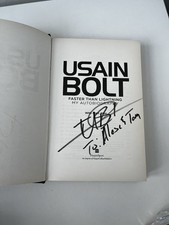 Usain Bolt Signed Book