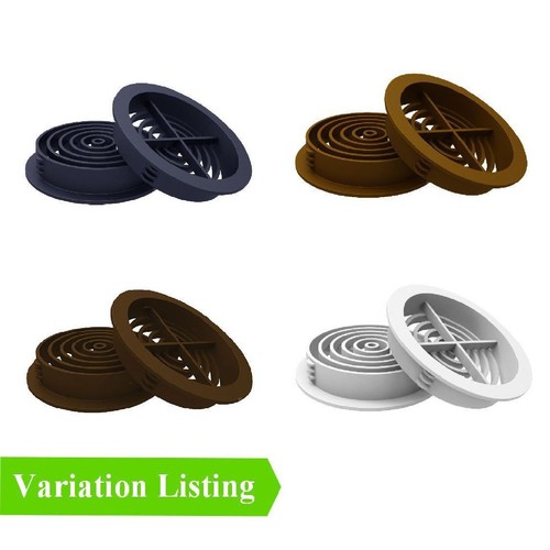 Plastic round soffit air vents - round,