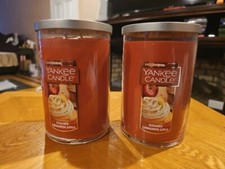 Yankee Candle Sugared Cinnamon Apple  22 Oz 2-Wick Tumbler Candle Brand New 
