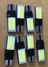 501 T10 Led White Side Light Bulbs W5w Car Cob Xenon Interior X8