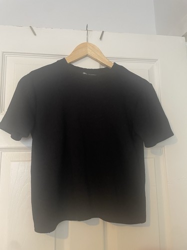Ladies black knitted top - knitted, size