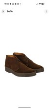 Sanders Hi-Top Chocolate Suede