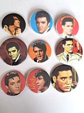 Vintage Pop Badges Elvis