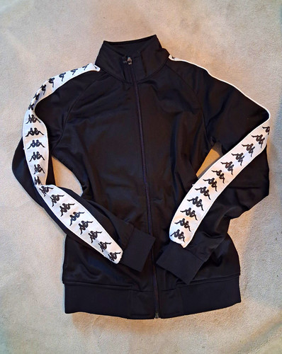 Black unisex kappa zip - kappa, up
