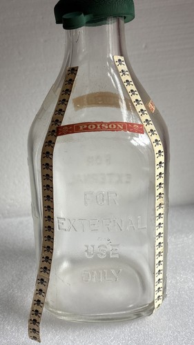 Rare old poison bottle - rare, clear