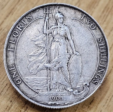 1903 Edward VII Silver Florin/Two Shillings