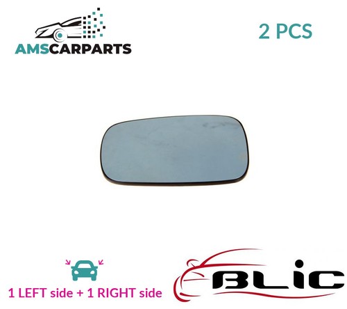 Rear view mirror glass - view, pair