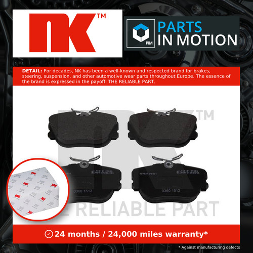 Brake pads set front - front, 229937