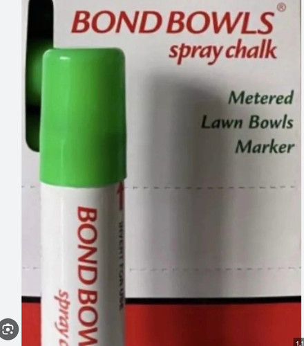 Lawn bowls spray - chalk, -colour
