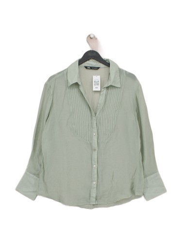 Zara women shirt green - women's, m