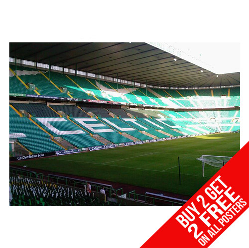 Celtic park stadium poster art - park,