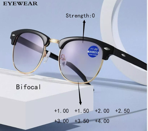 Men square bifocal anti blue - bifocal, anti-blue