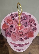 Rosanna Inc Pink Roses 3 Tier