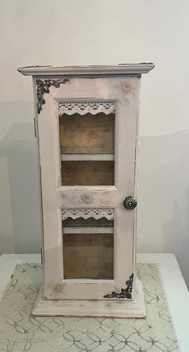 Distressed wood cabinet - wood,