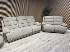 DFS LAKELYN Style Fabric 3 + 2 Seater Sofa Set, Manual Recliners - RRP £2,978