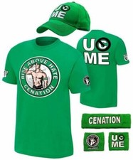 Hat T-shirt Wristbands For John Cena Costume Gift Jogger Mens Children Boys