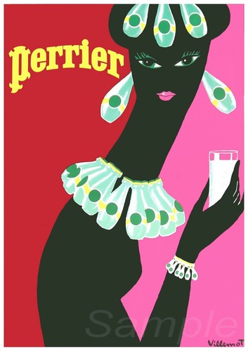 Vintage perrier advertising - vintage, a2