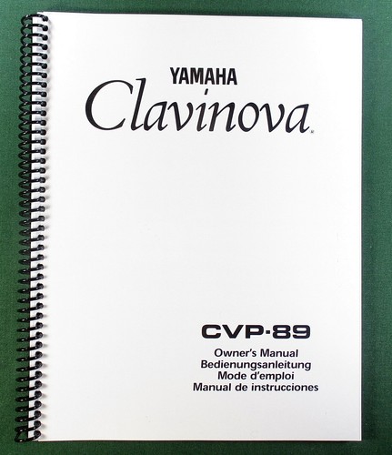 Yamaha cvp owner manual - cvp-89, owner's